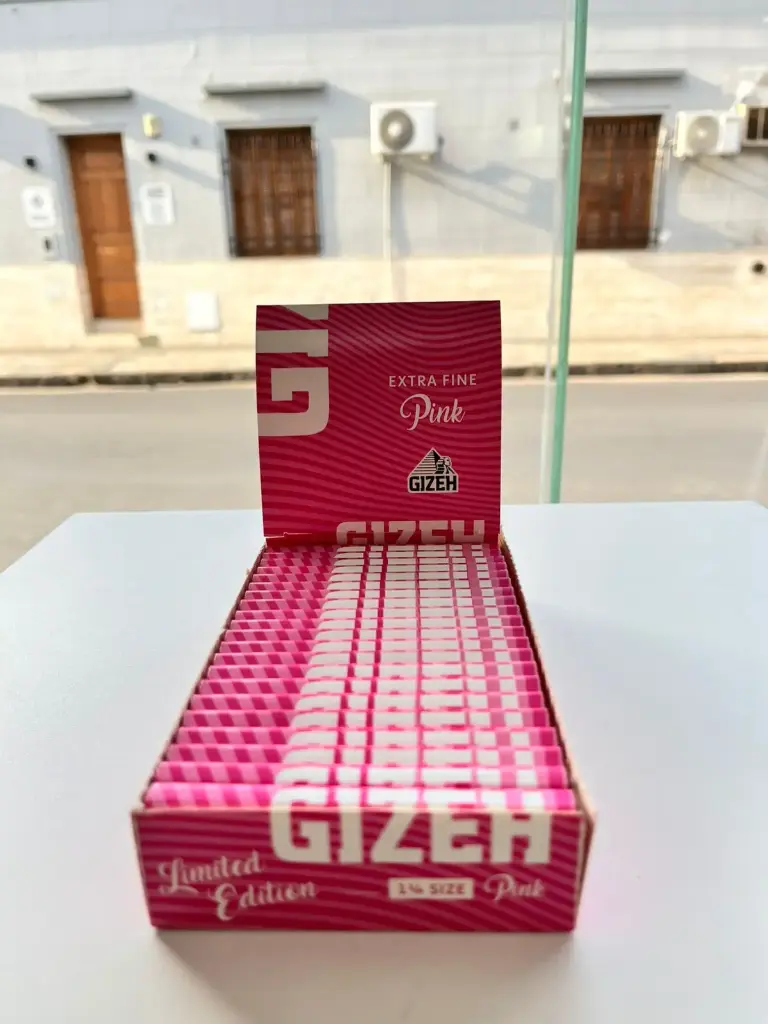 PAPEL GIZEH CAJA X 25 PINK X 78mm 