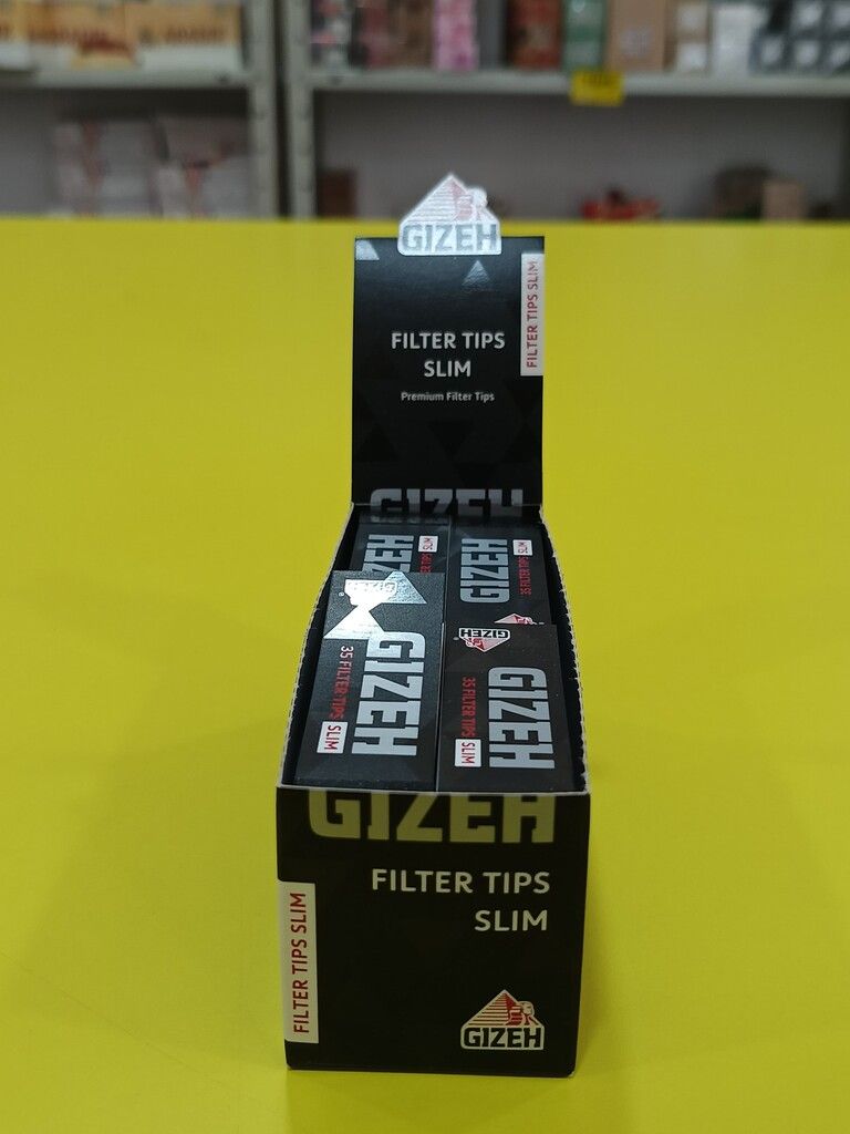 TIPS GIZEH BLACK SLIM X 35 uni 