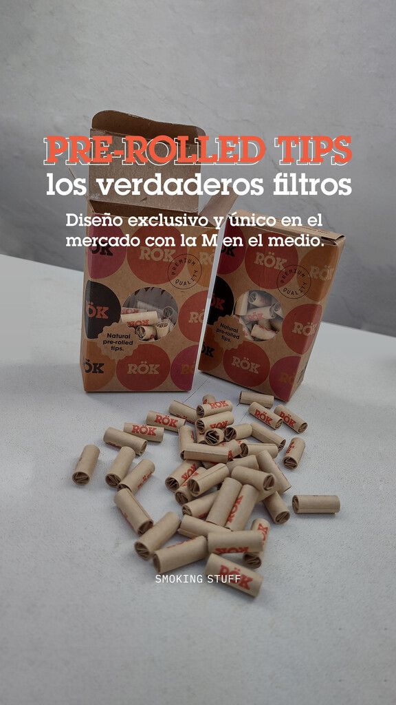 TIPS PRE ROLLED ROK BROWN X 100 