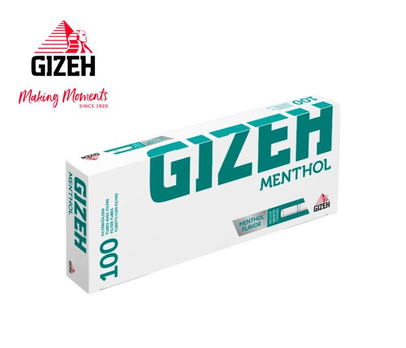 TUBO CON FILTRO GIZEH MENTHOL X 200