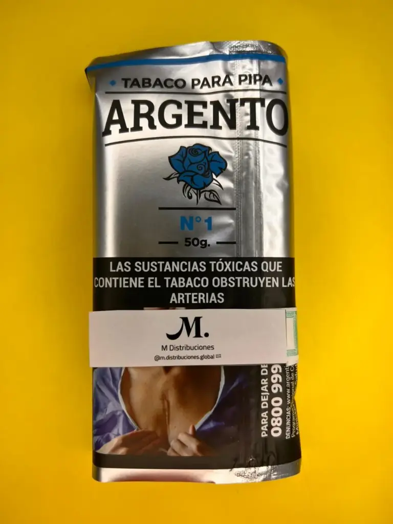 TABACO ARGENTO N1 Vainilla p/pipa
