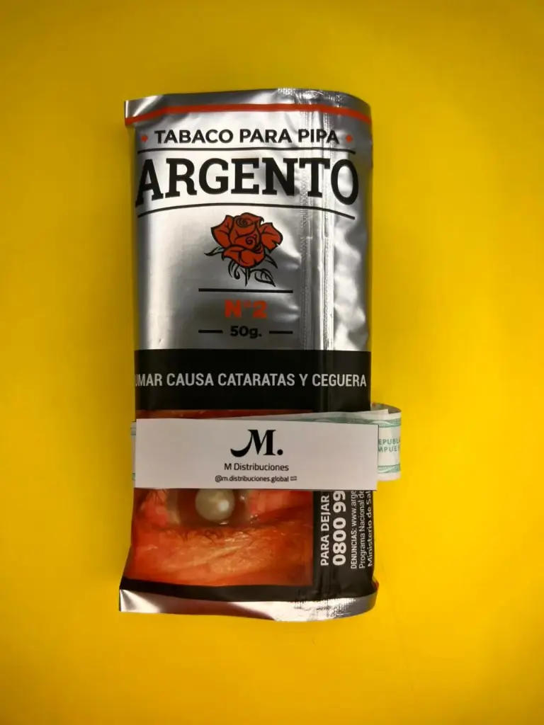 TABACO ARGENTO N2 Whisky/choco p/pipa