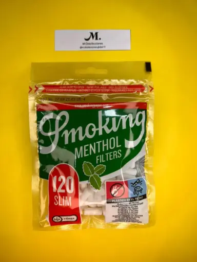 FILTRO SMOKING SLIM MENTHOL X120 