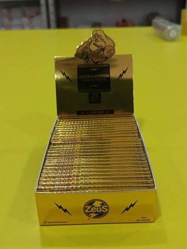 PAPEL ZEUS GOLDEN EDITION CAJA X 25 