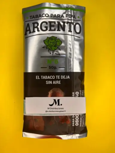 TABACO P/PIPA ARGENTO N6 Latakia 